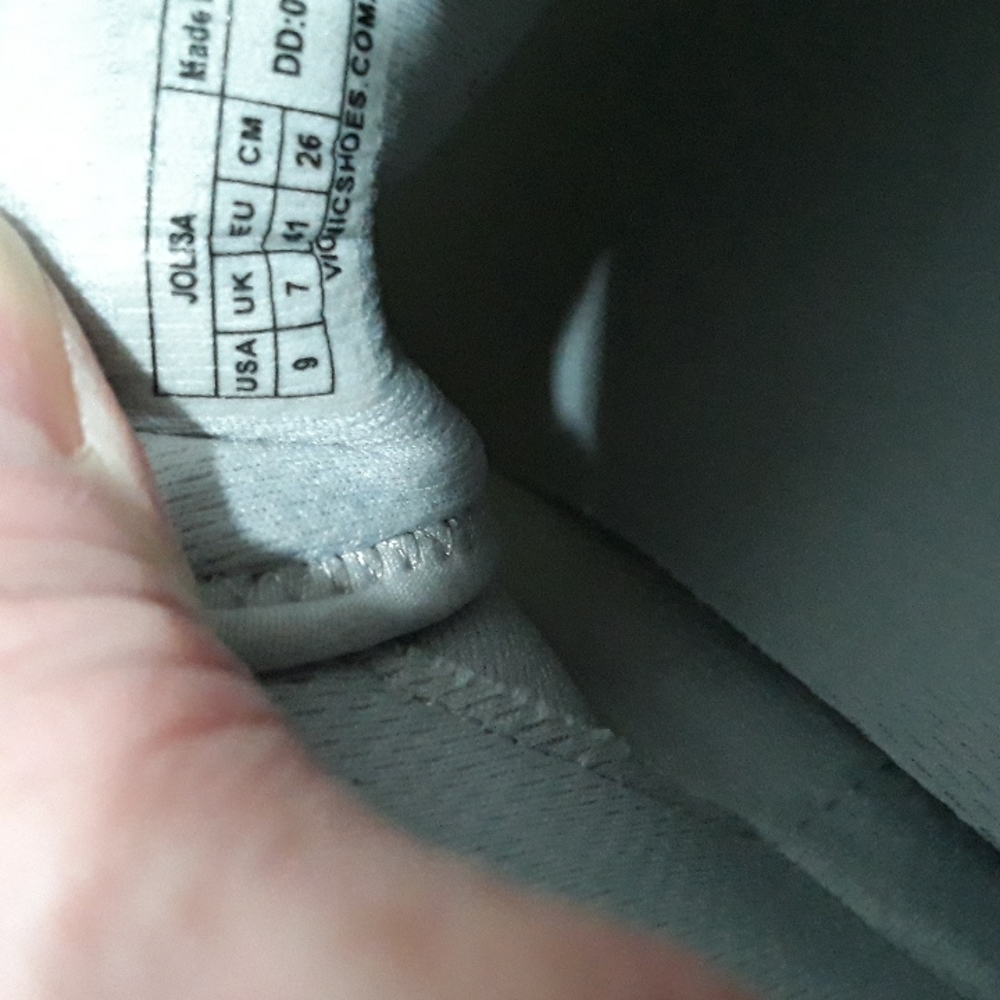 Vionic Women's White Sneakers with Light Gray Accents - Picture 10 of 11